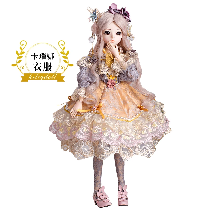 Бесплатная доставка EFLYNOVA BJD 60 см кукла игрушки высокое качество китайская Кукла 18