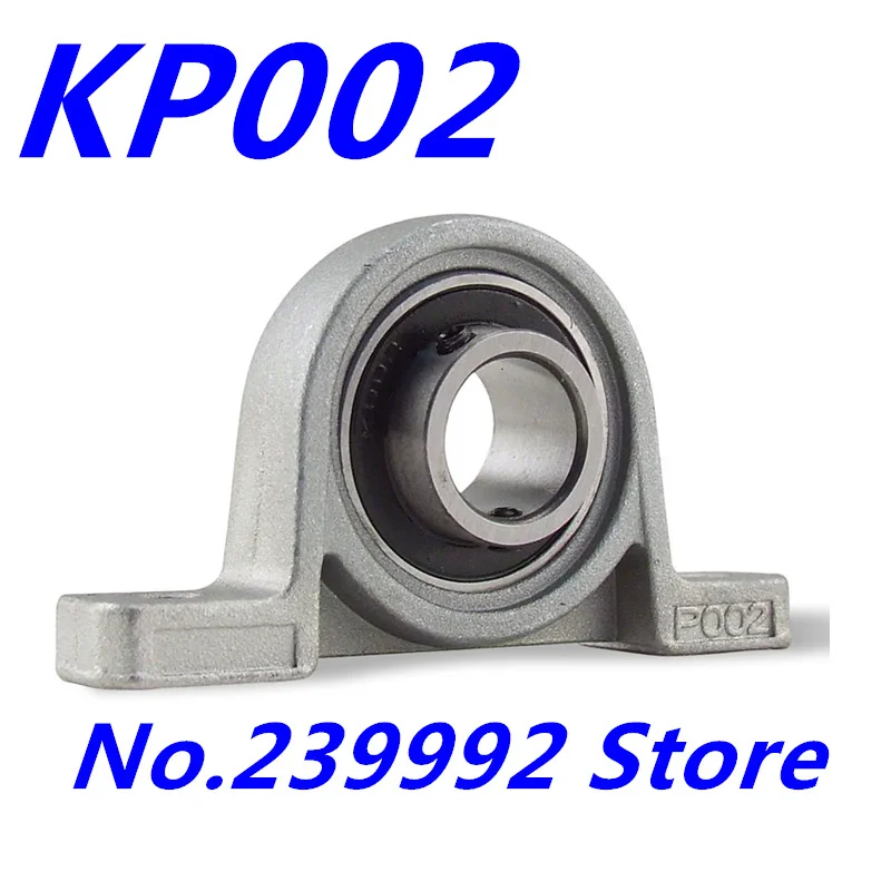 2 шт. 15 мм Калибр цинковый сплав подшипники KP002 UCP002 P002 вставной подшипник Подушка блок подшипника корпус