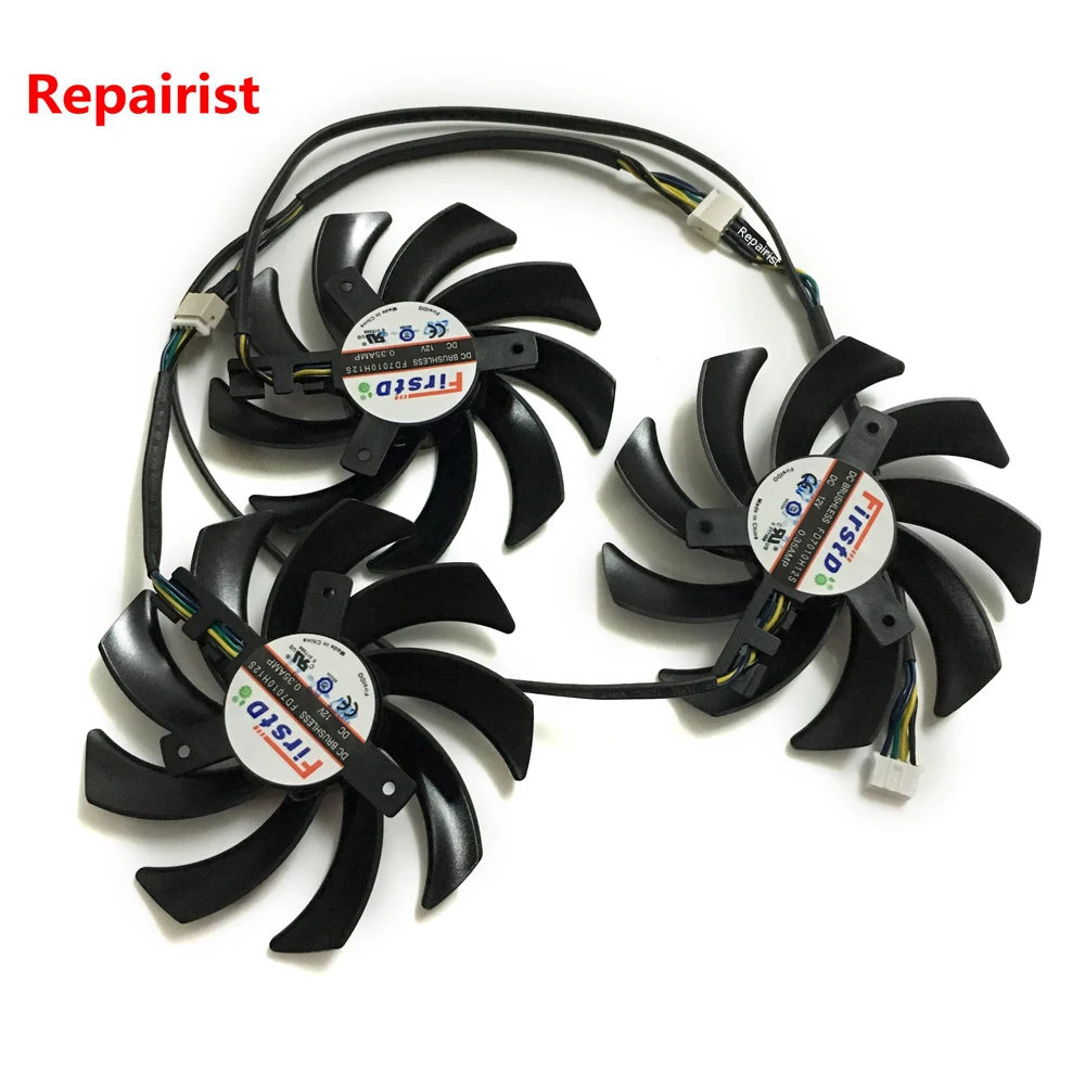 Сапфир R9 290X/390/390X GPU VGA кулер вентилятор для сапфир 290X 4G 390 8G PRO 390X D5 Tri X ЗАМЕНА
