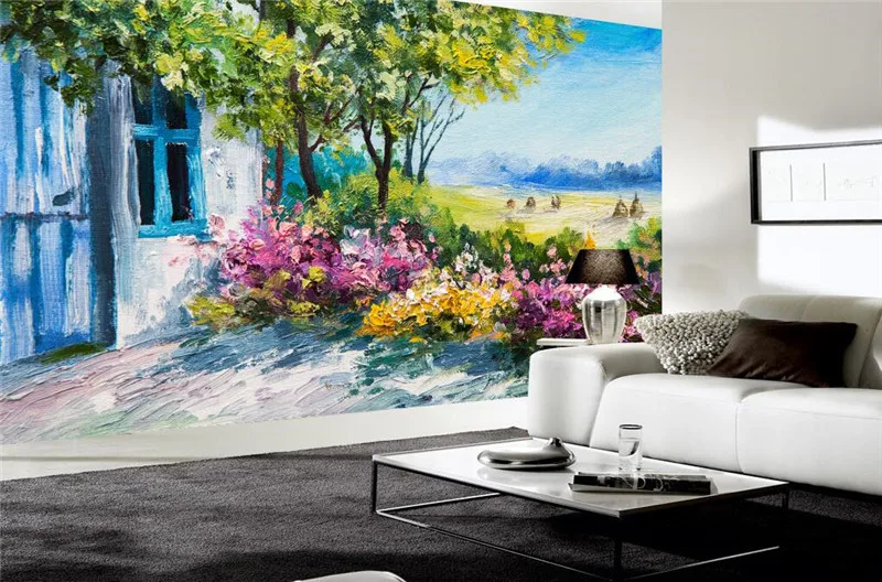 3D фотообои европейская настенная бумага Италия город фантастические Настенные
