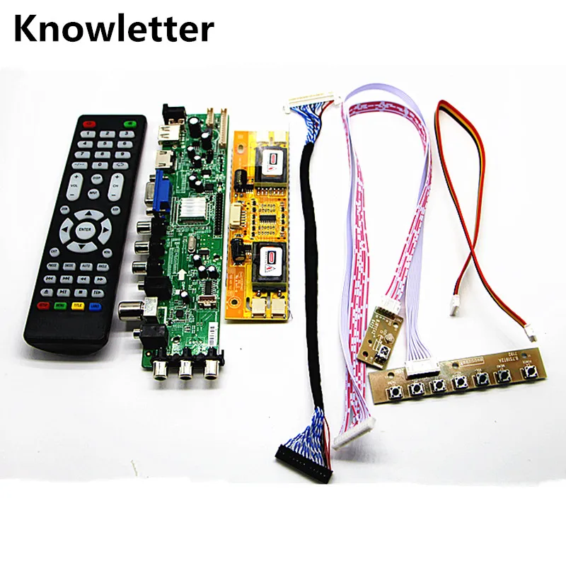 Φ/DVB T/ID контроллер платы 20 &quotLTM200KT01 1600*900 LCD DIY Kit|Запасные части| |