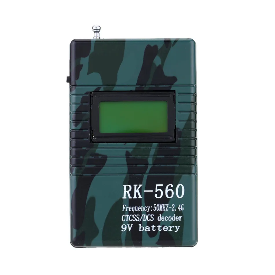 RK560 50MHz 2 4 GHz Портативный Ручной измеритель частоты инструмент счетчик DCS CTCSS радио