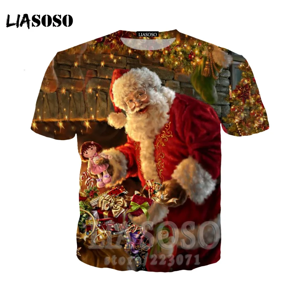 LIASOSO Merry Рождественская елка Олень Снежинка свитера для женщин и мужчин с длинным