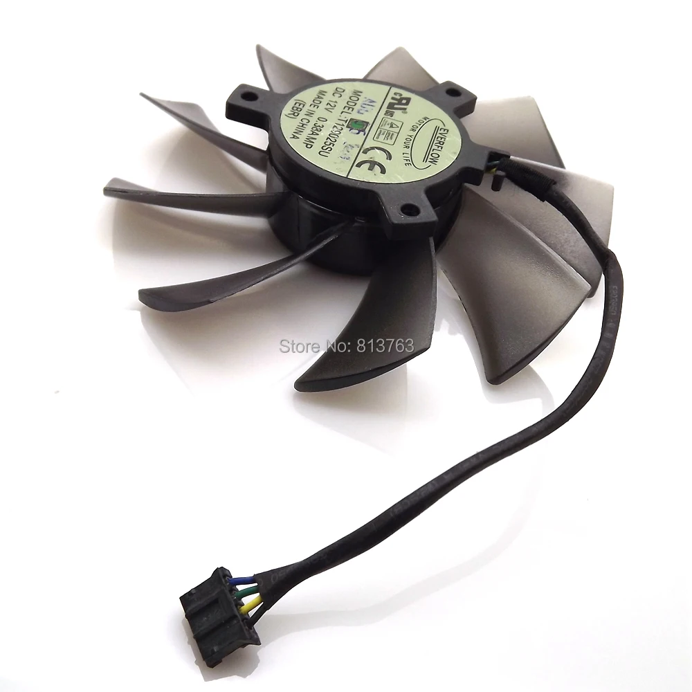 Вентилятор охлаждения T129025SU 93 мм 0.38AMP VGA для ASUS HD7970 HD7950 GTX680 ENGTX580 DCII графическая