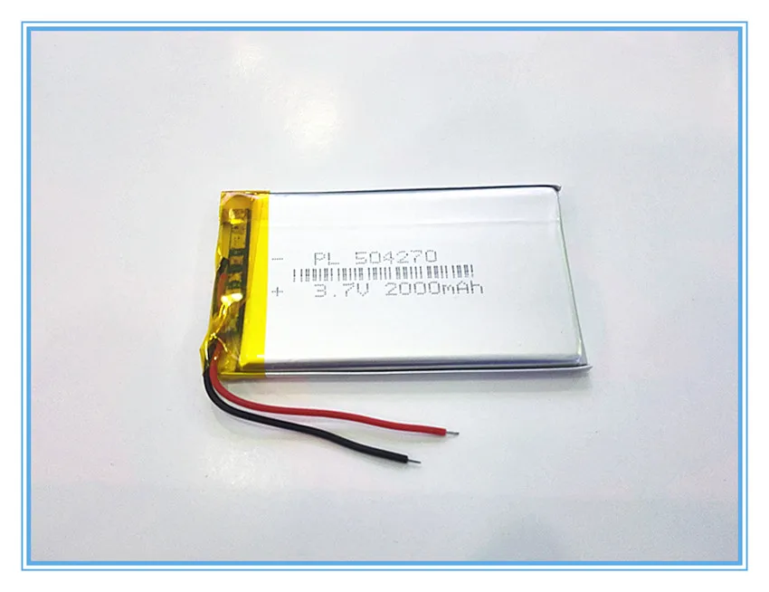 

Free shipping 3.7 V lithium polymer battery 2000 mah interphone 504270 GPS vehicle traveling data recorder