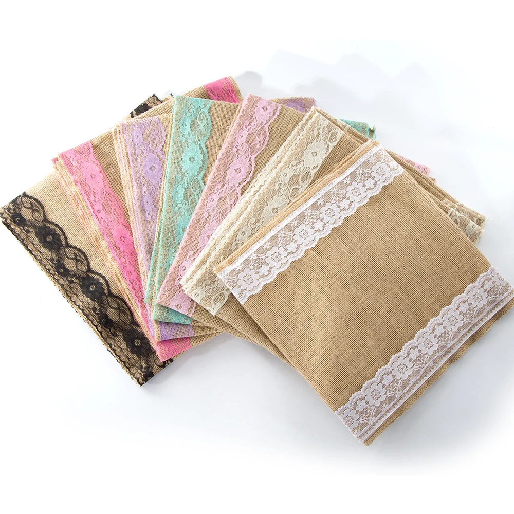 30x275 см ленточный кружевной настольный бегун из льна и джута для свадебного