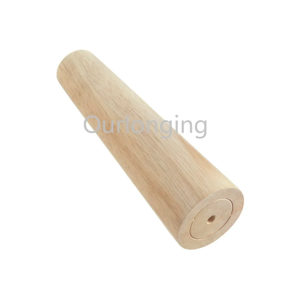 4 шт. натуральное дерево надежный 200x58x38mm деревянные ножки для мебели в форме