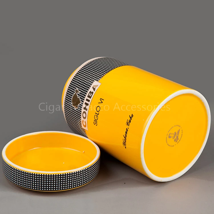 COHIBA гаджет классический желтый цилиндрический SIGLO VI Sheeny фарфоровая керамическая