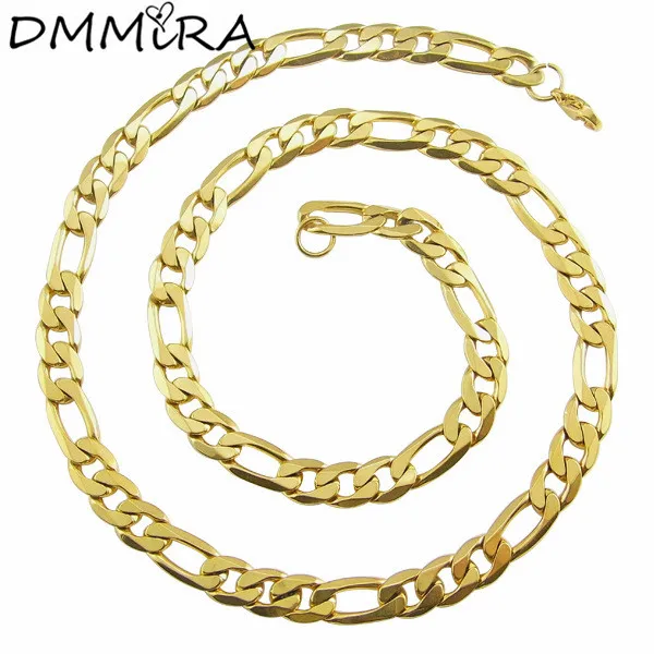 Лидер продаж модная мужская цепочка из звеньев ожерелье золотой нержавеющей