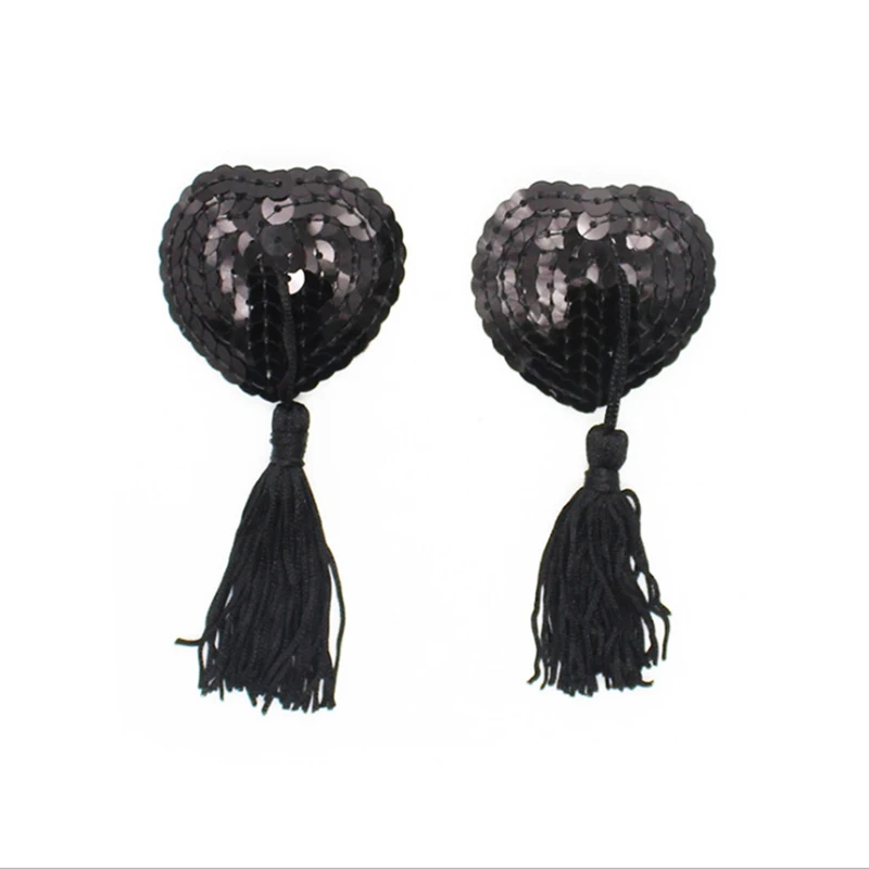 1 пара женский силиконовый бюстгальтер с блестками |