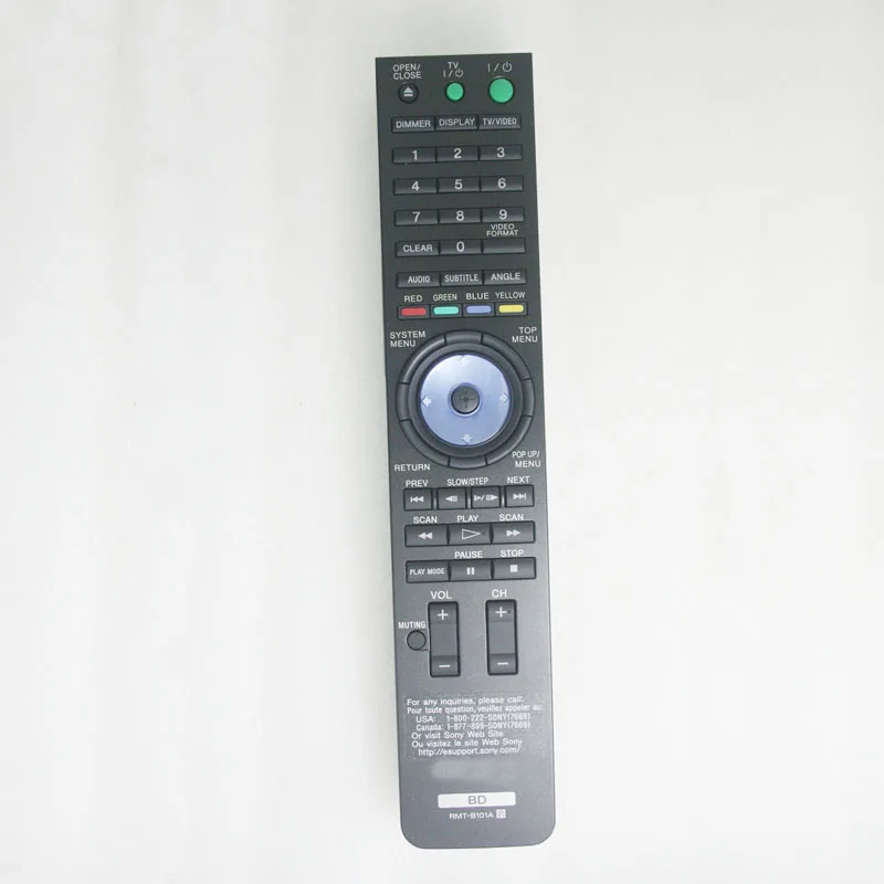 Удаленное управление для Sony RMT-B106A RMT-B107A RMT-B108A B109A Blu-Ray DVD плеер | Электроника
