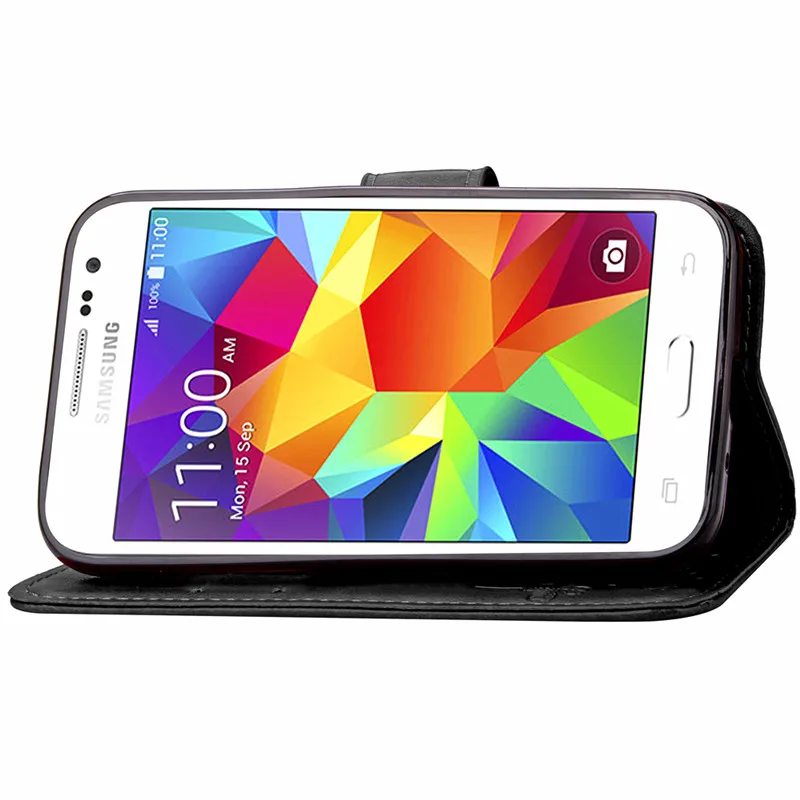 Кожаный чехол книжка для Samsung Galaxy Core Prime Prevail LTE G360 G360F G360H G361 G361F G361H VE SM