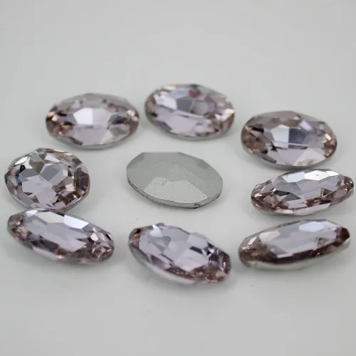 

Violet Color Oval Crystal Glass Pointed Back Glass Fancy Stones beads.10*14mm,13*18mm,18*25mm,20*30mm