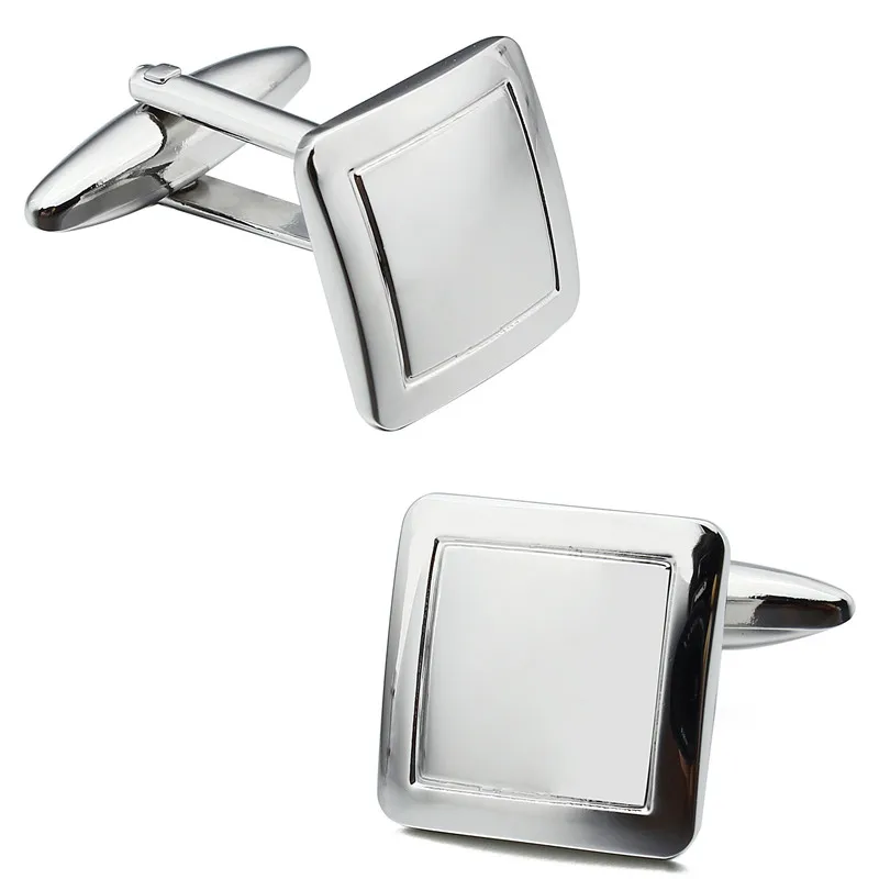 Модные квадратные мужские запонки для рубашек свадебных аксессуаров лучший