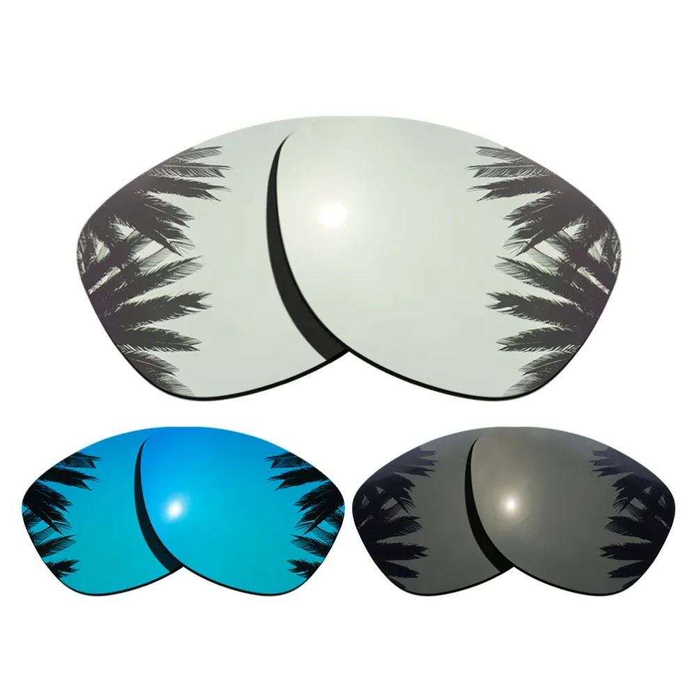 (Серебристые + черные голубые Зеркальные покрытия) 3 пары поляризованных сменных