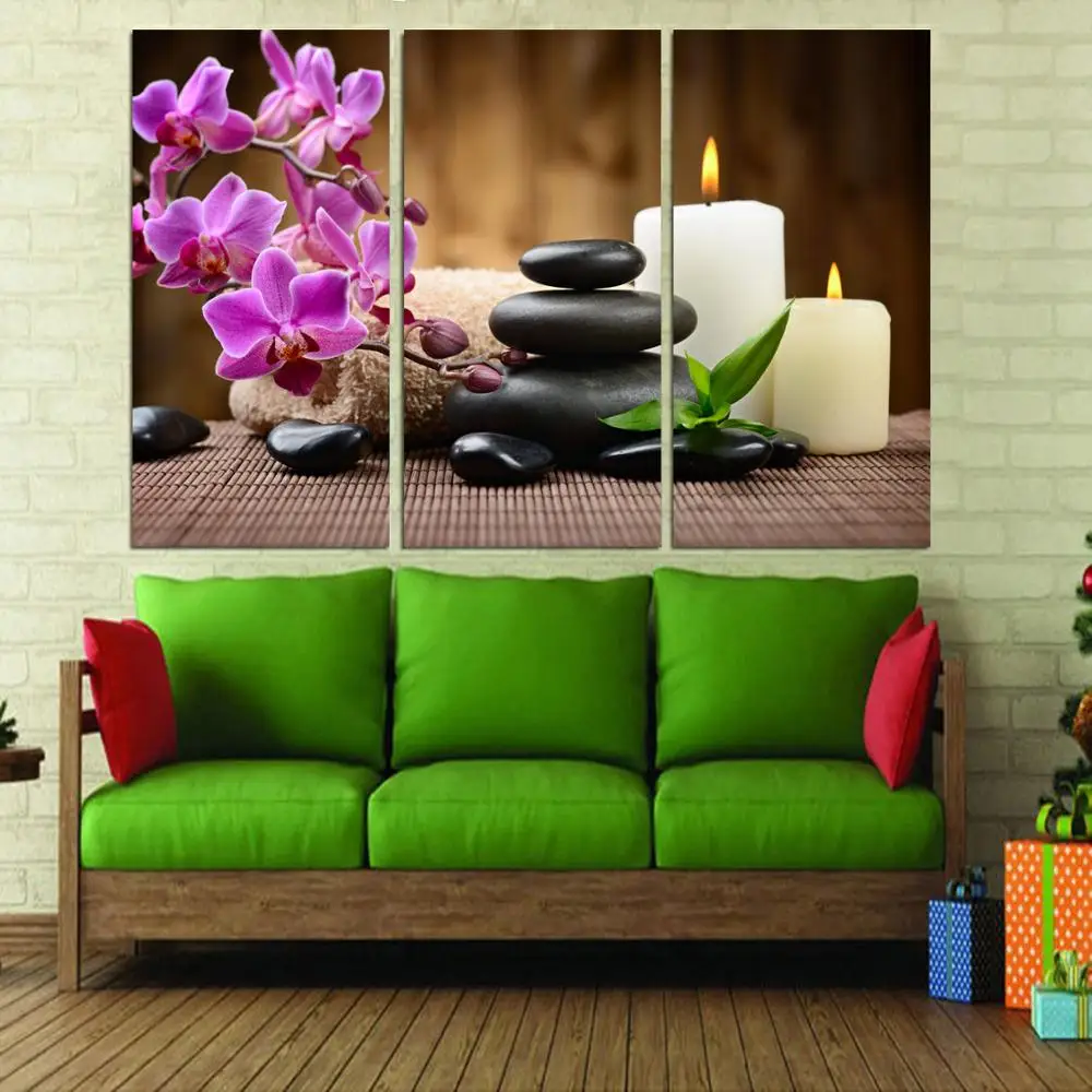 

Drop shipping 3 Panel printed painting Flower painting Wall Art Picture Home Decoration Living Room Modern painting LS545