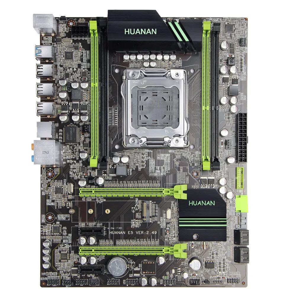 HUANAN golden V2.49 X79 материнская плата LGA2011 ATX USB3.0 SATA3 PCI-E NVME M.2 SSD порт поддержка 4x16G памяти протестировано