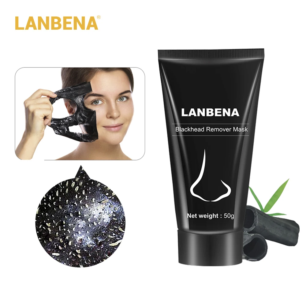 LANBENA отшелушивающая маска для удаления черных точек черная носа уход за лицом