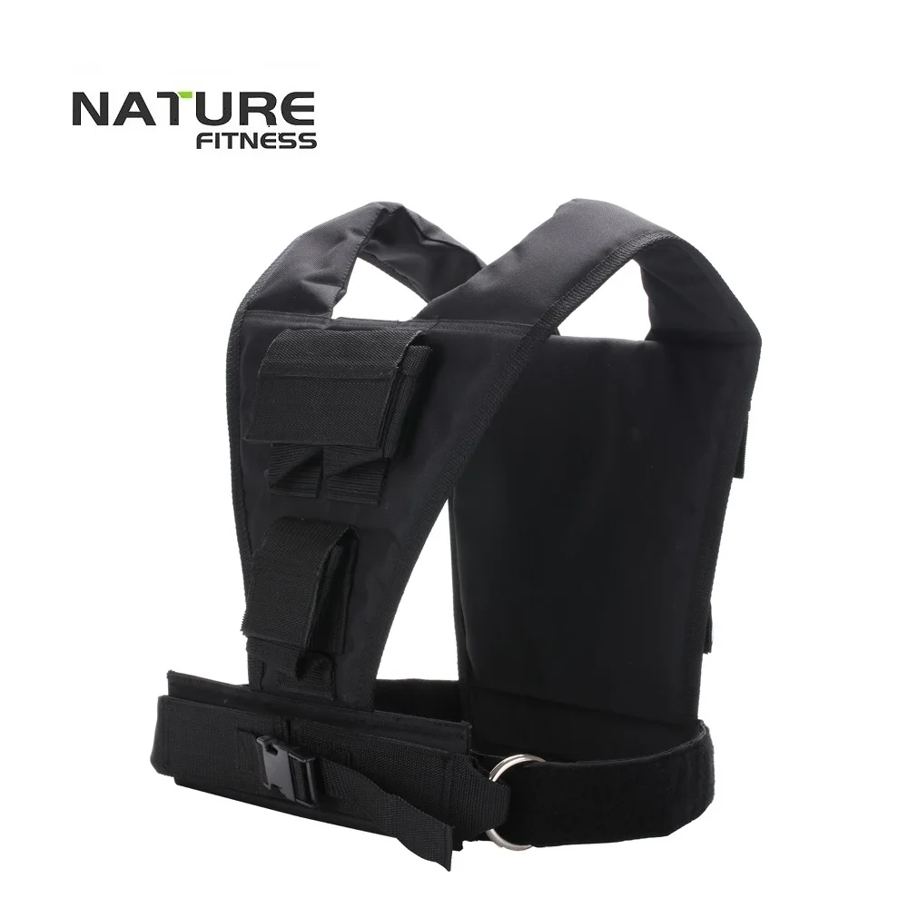 Регулируемый жилет черного цвета максимальная нагрузка 10 кг тренировочный для