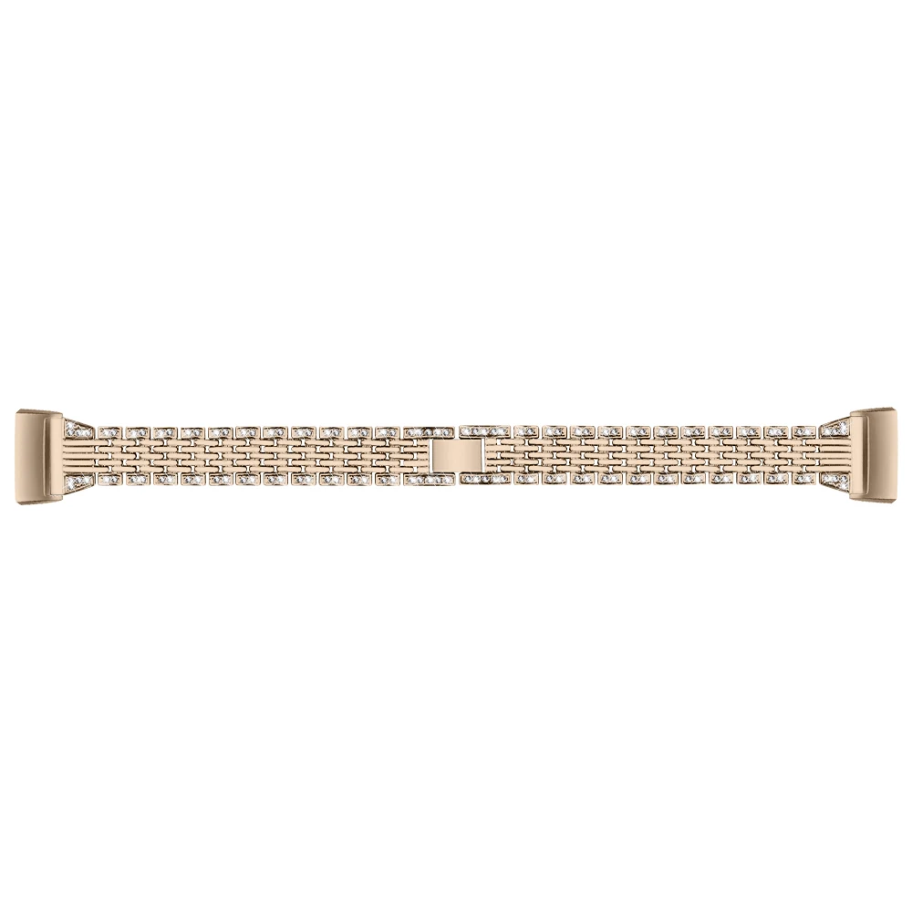 Champagne gold Joyozy Модный женский браслет из нержавеющей стали для Fitbit Charge 3 браслет из нержавеющей стали Смарт-часы сменный ремешок - Цвет ремешка: Champagne gold