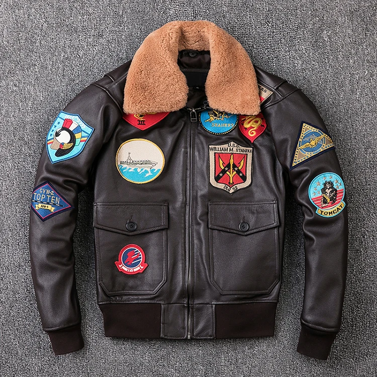 MAPLESTEED Air Force G1 летная куртка утолщенная стеганая куртка верхний слой телячья кожа куртка Мужское пальто зимние куртки M212