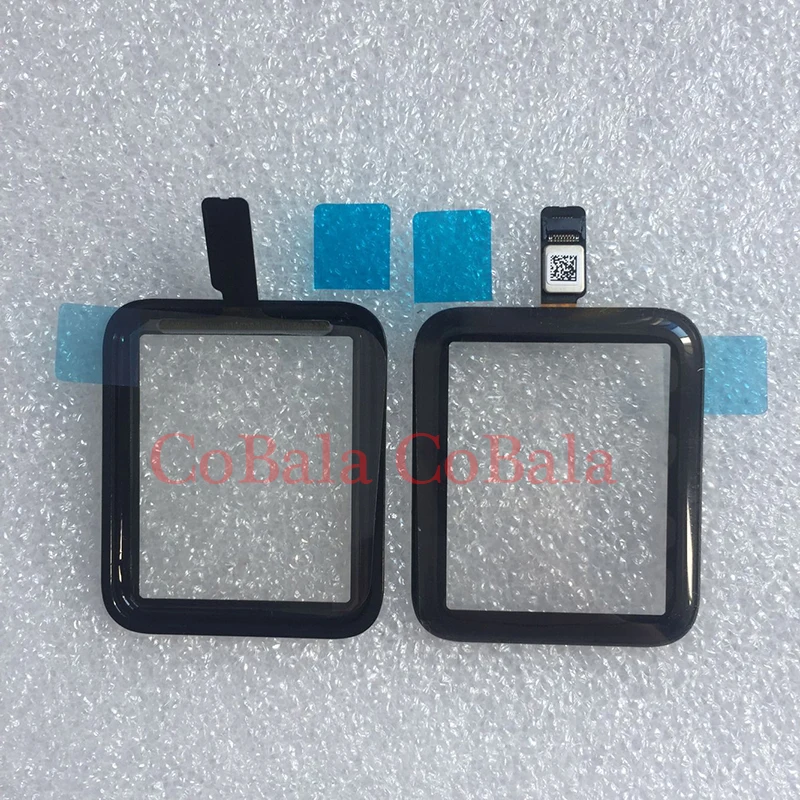 1 шт. сенсорный экран дигитайзер для Apple Watch Series 2 3 4 38 мм 42 мм 40 мм 44 мм ЖК-Передняя стеклянная сенсорная внешняя панель с гибким кабелем