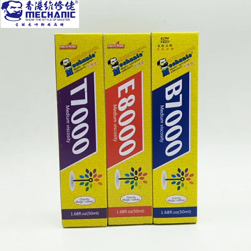 MECHANIC 3 шт./компл. B7000 T7000 E8000 промышленные клеящиеся Стразы для ювелирных изделий и