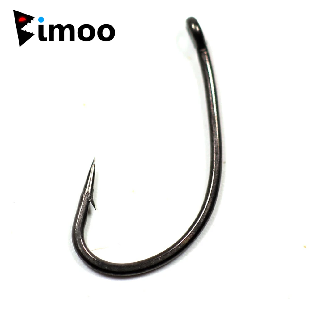 Bimoo 100 шт./упак. #2 #4 #6 #8 рыболовные крючки из высокоуглеродистой стали для ловли