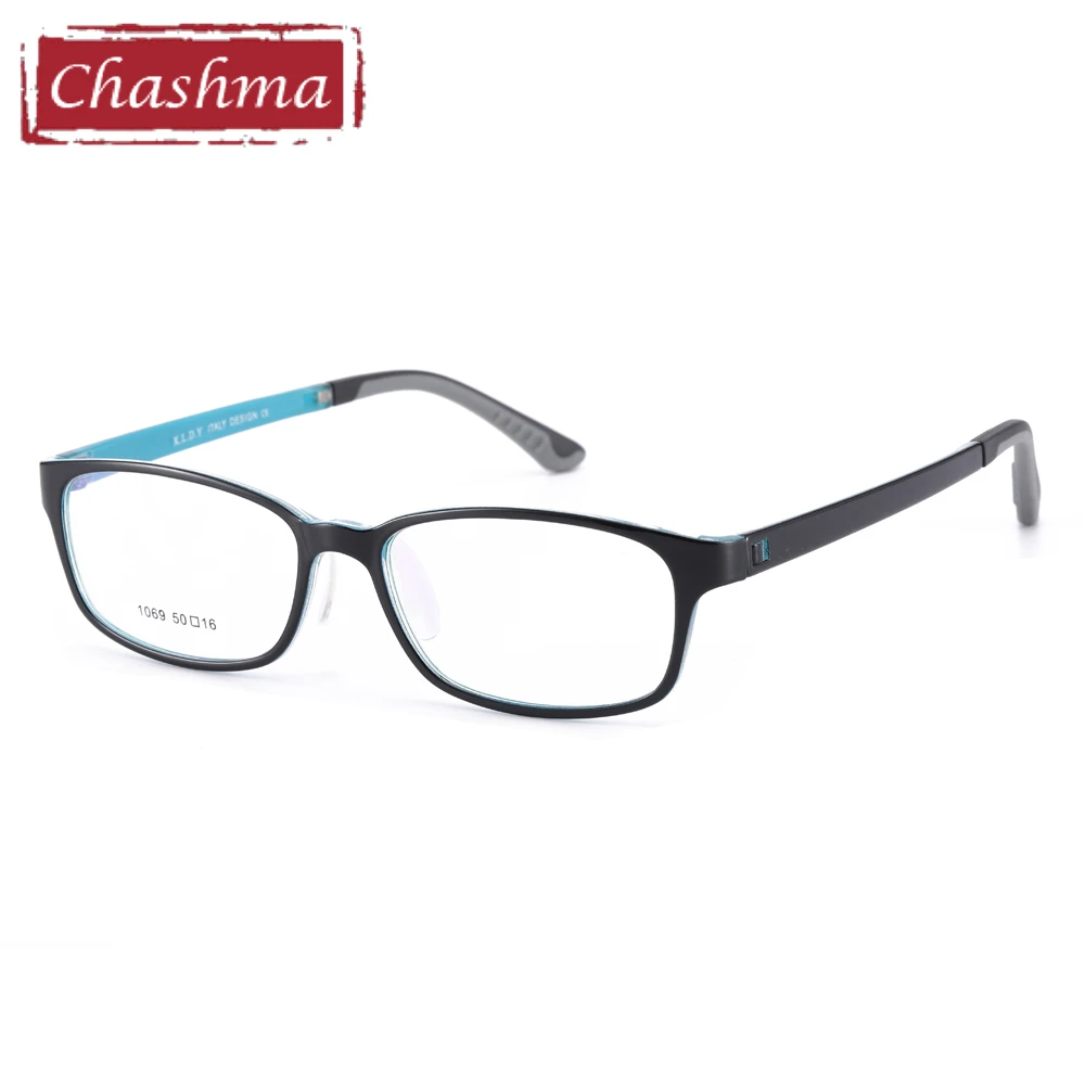 Black with Blue Корея TR90 качество рецептурное стекло es маленькое лицо глаз Стекло es для женщин TR90 гибкий светильник Gafas студентов стекло для мужчин - Цвет оправы: Black with Blue