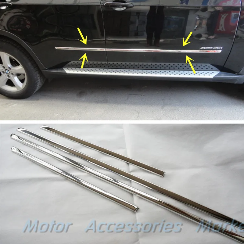 Новая хромированная боковая крышка корпуса из нержавеющей стали для BMW X5 E70 2008