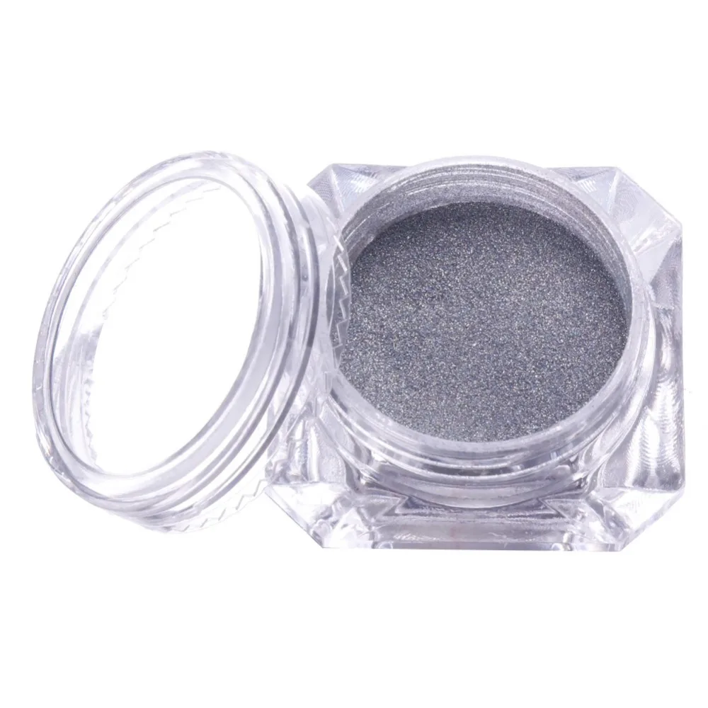 6 Box/Set зеркало ногтей Блеск Пигмент Порошок золотистый и черный розовый пыли