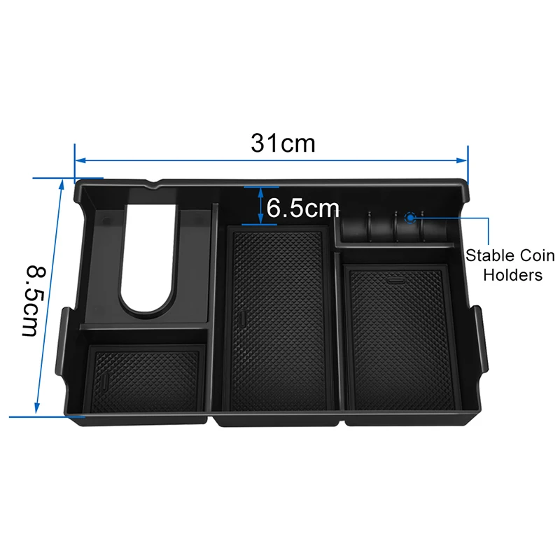 Car Seat Crevice Storage Box Center Console Armrest Organizer Auto Gap Holder With 2PCS Hangers For Toyota Tundra 2014-2017 | Автомобили и