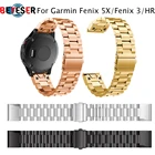 Ремешок из нержавеющей стали для смарт-часов Garmin Fenix 5X5X PlusFenix 33 HRD2спуск Mk1, 26 мм