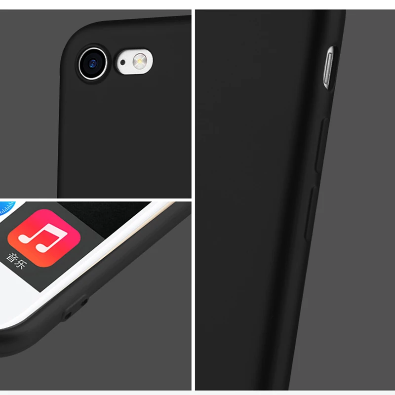 ipngve Shockproof Ultra Thin Silicone TPU Case Cover For iphone 7 Phone Cases Back Fundas Plus |