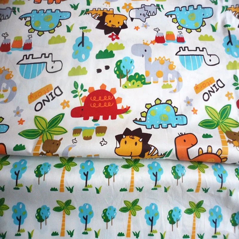 Мультфильм кокосовое дерево и мир Юрского периода дракон комплект хлопковой