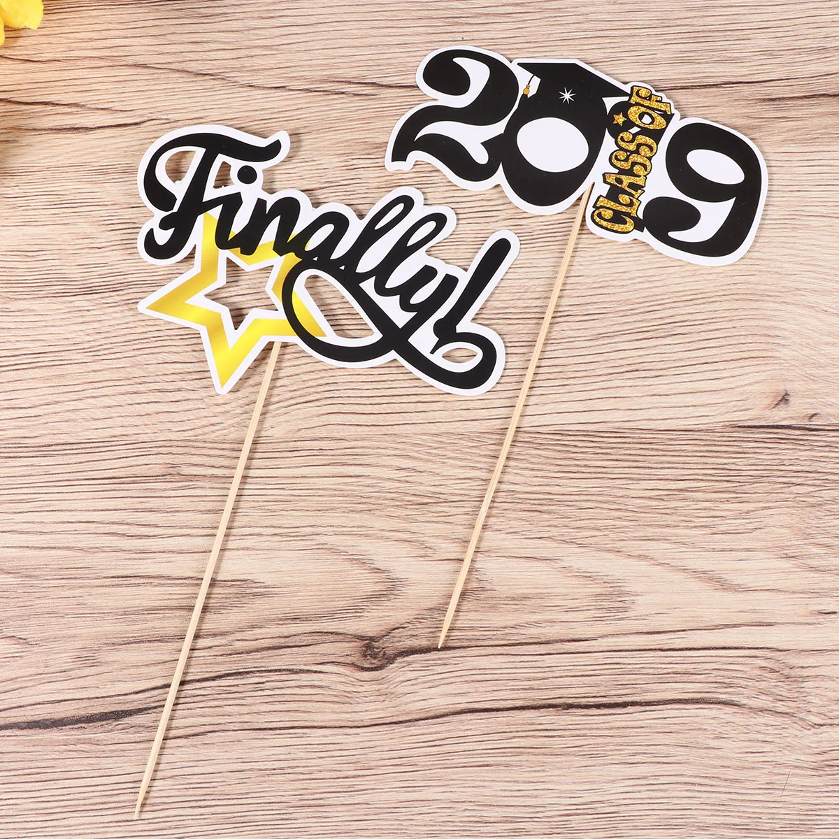 6 штук Выпускной кекс Toppers 2019 украшения для выпускного вечера Топпер торта