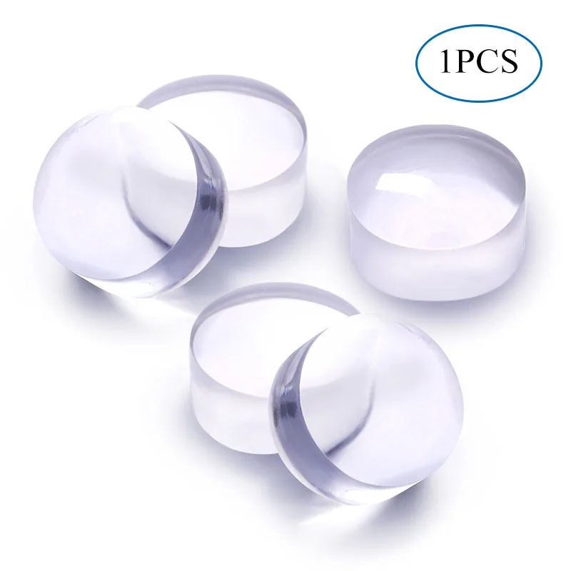 1pcs clear head Силиконовый Стэмпер для ногтей двухсторонняя Желейная головка рукоятки прозрачный белый для дизайна ногтей штамповочная пластина с скребок для ногтей штамповка маникюрные наборы - Цвет: 1pcs clear head