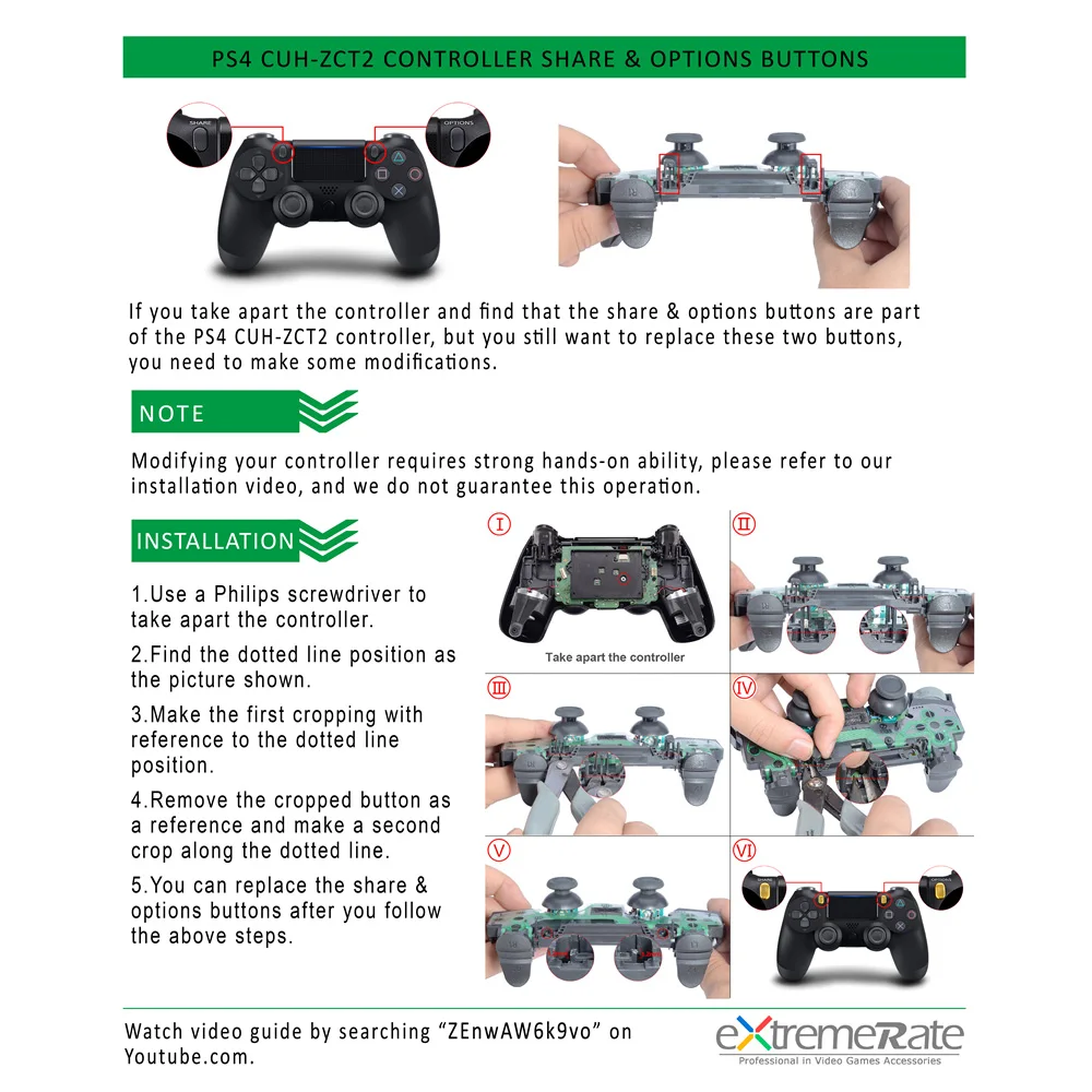 Однотонные красные кнопки для джойстика PS4 Pro Slim Controller CUH ZCT2 JDM 040 050|buttons buttons|button