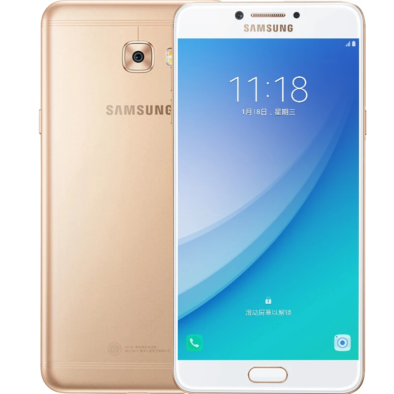 Оригинальный samsung Galaxy C7 Pro C7010 2017 4 г 64 5 7 'ɿHD Super AMOLED 16MP глобальной прошивки оты