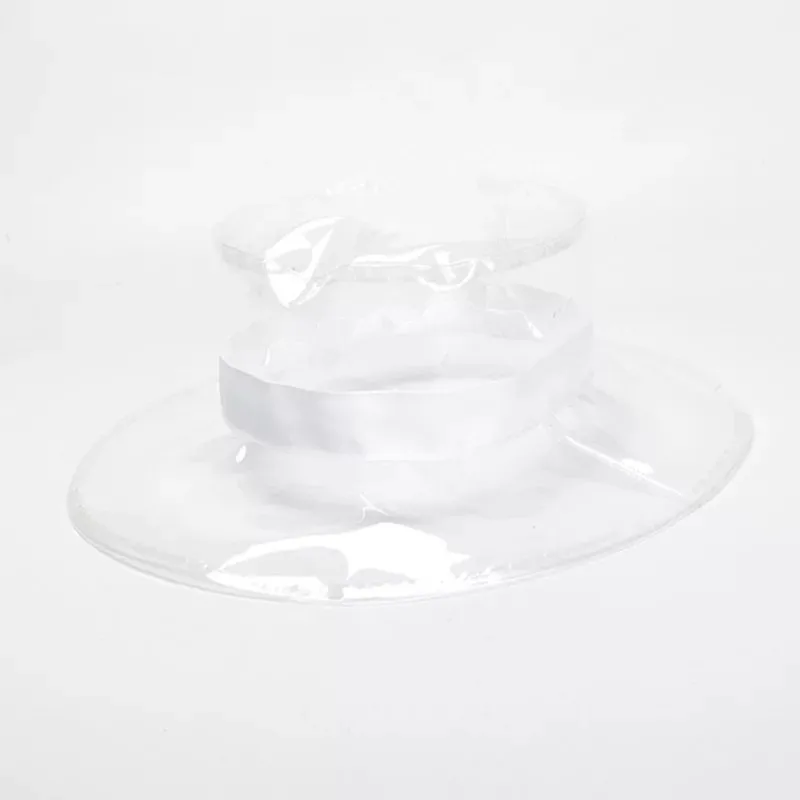 Новые прозрачные козырьки для женщин из ПВХ 2018 года модные декоративные кепки весна-лето.