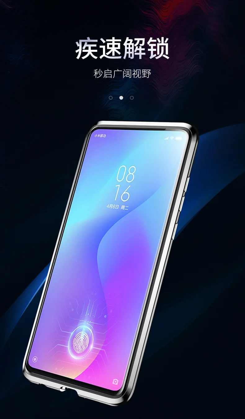 Магнитный адсорбционный чехол для телефона для Xiao mi Red mi K20 Pro, магнитный металлический чехол из закаленного стекла для Xiaomi mi 9T mi 9T Pro K20, чехол s