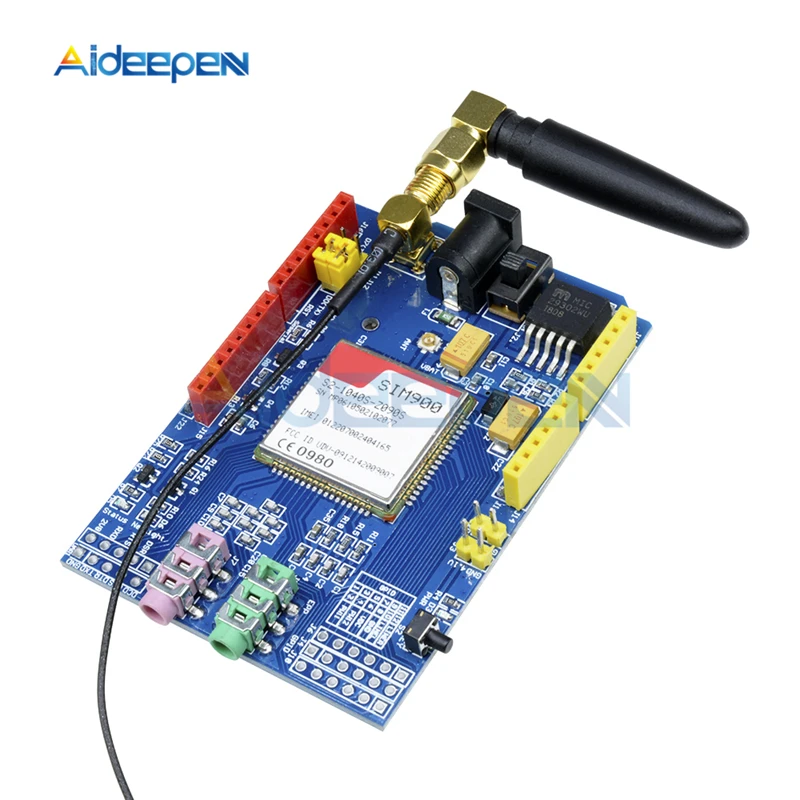 SIM900 GPRS/gsm-щит макетная плата четырехдиапазонная модуль совместим SIM900 850/900/1800/1900 МГц; Совместим макетная плата