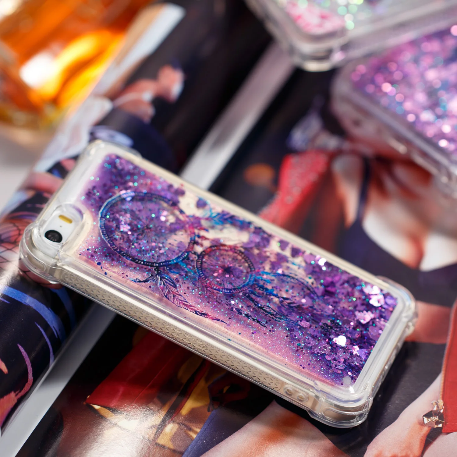 Роскошный блестящий жидкий песок зыбучий для iPhone 5 5S SE 6 6S 7 8 X Plus Чехол Мягкий