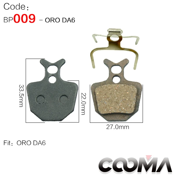 009-ORO 4 пары велосипедных дисковых тормозных колодок для SHIMANO SRAM AVID HAYES TEKTRO Magura Formula, полуметаллические колодки, link1 - Цвет: 009-ORO