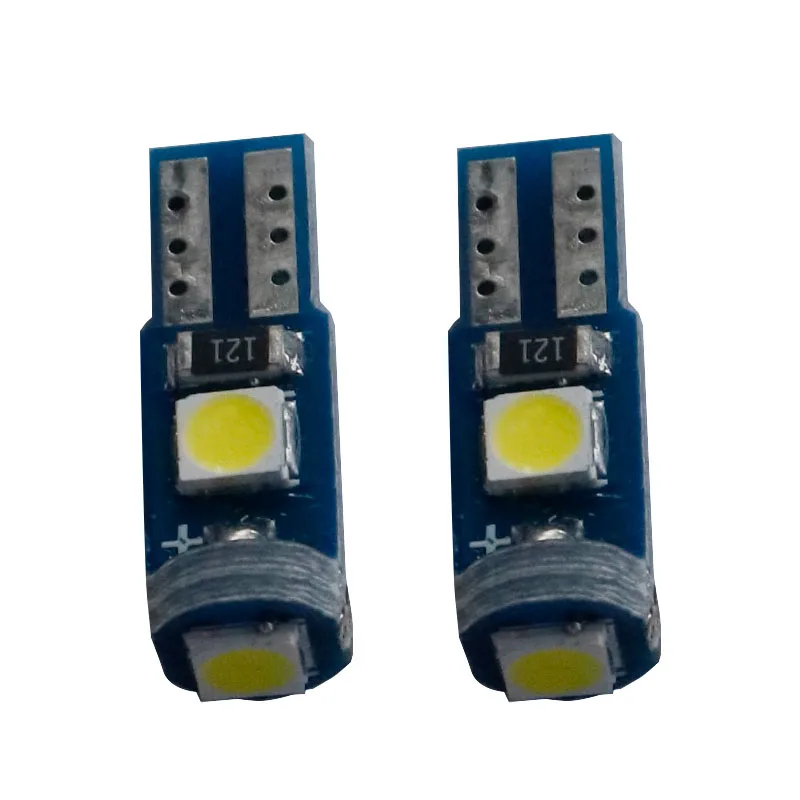 100 шт. автомобисветильник светодиодсветодиодный лампы T5 W3W 58 73 74 286 3 SMD 3030 20 мА |