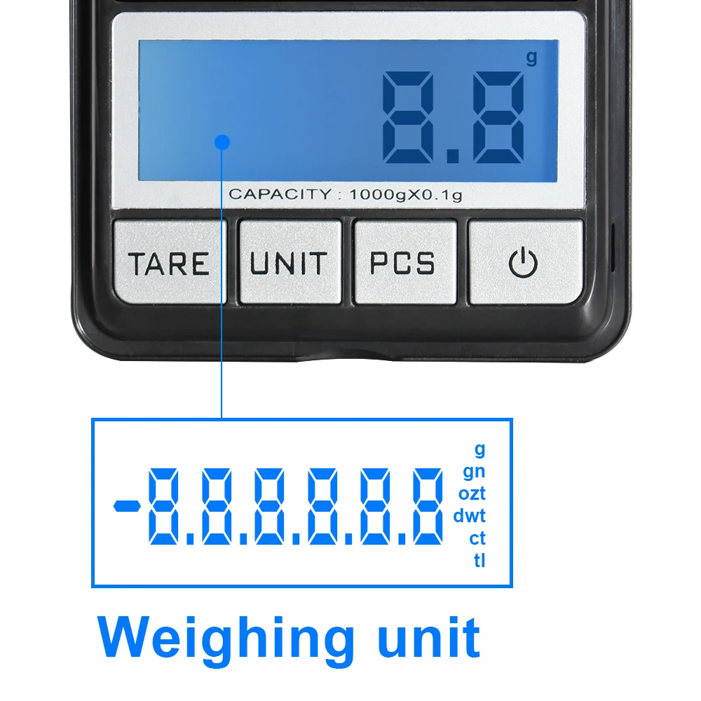 Прецизионные Цифровые Электронные карманные весы Высокоточный ЖК дисплей