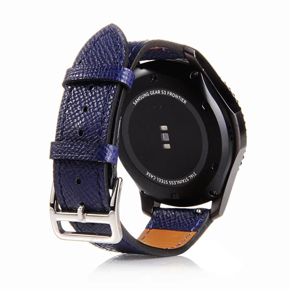 Ремешок для часов Samsung Galaxy кожаный ремешок Gear S3 с быстрой съемкой 22 мм 46 мм|watch band
