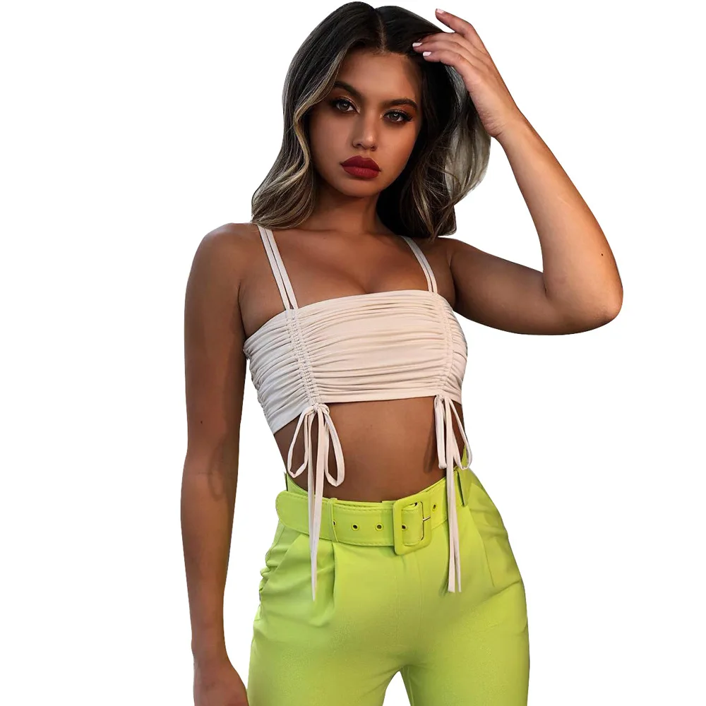 Женские топы без бретелек Joiekuno повседневные однотонные Топы пуловер лето