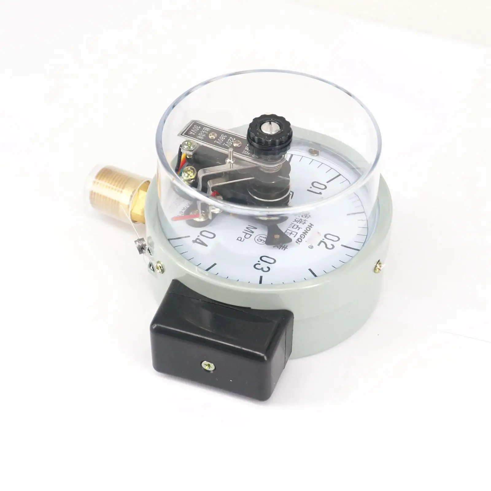 0-0.4Mpa YXC Dial Diameter 100mm Magnetic Auxiliary Electric Contact Pressure Gauge Radial Mount Pneumatic Parts | Обустройство дома
