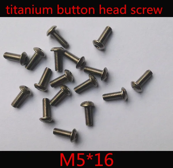 50 шт./лот болты с шестигранной головкой из титана iso 7380 M5 x 16|hex socket screw|socket screwiso |